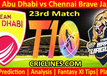 Today Match Prediction-TAB vs CBJ-Dream11-Abu Dhabi T10 League-2024-23rd Match-Who Will Win