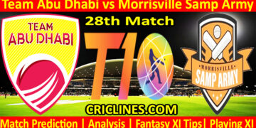 Today Match Prediction-TAB vs MSA-Dream11-Abu Dhabi T10 League-2024-28th Match-Who Will Win