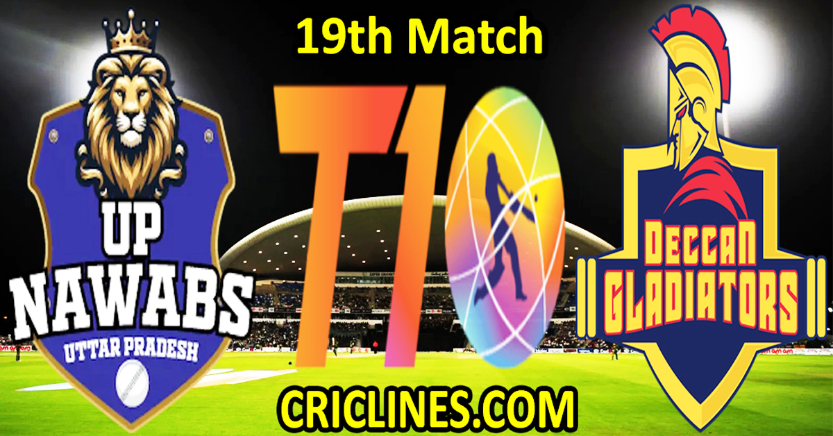 Today Match Prediction-UP Nawabs vs Deccan Gladiators-Dream11-Abu Dhabi T10 League-2024-19th Match-Who Will Win