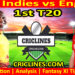 Today Match Prediction-WI vs ENG-Dream11-1st T20 2024-Who Will Win