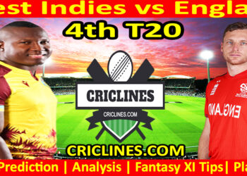 Today Match Prediction-WI vs ENG-Dream11-4th T20 2024-Who Will Win