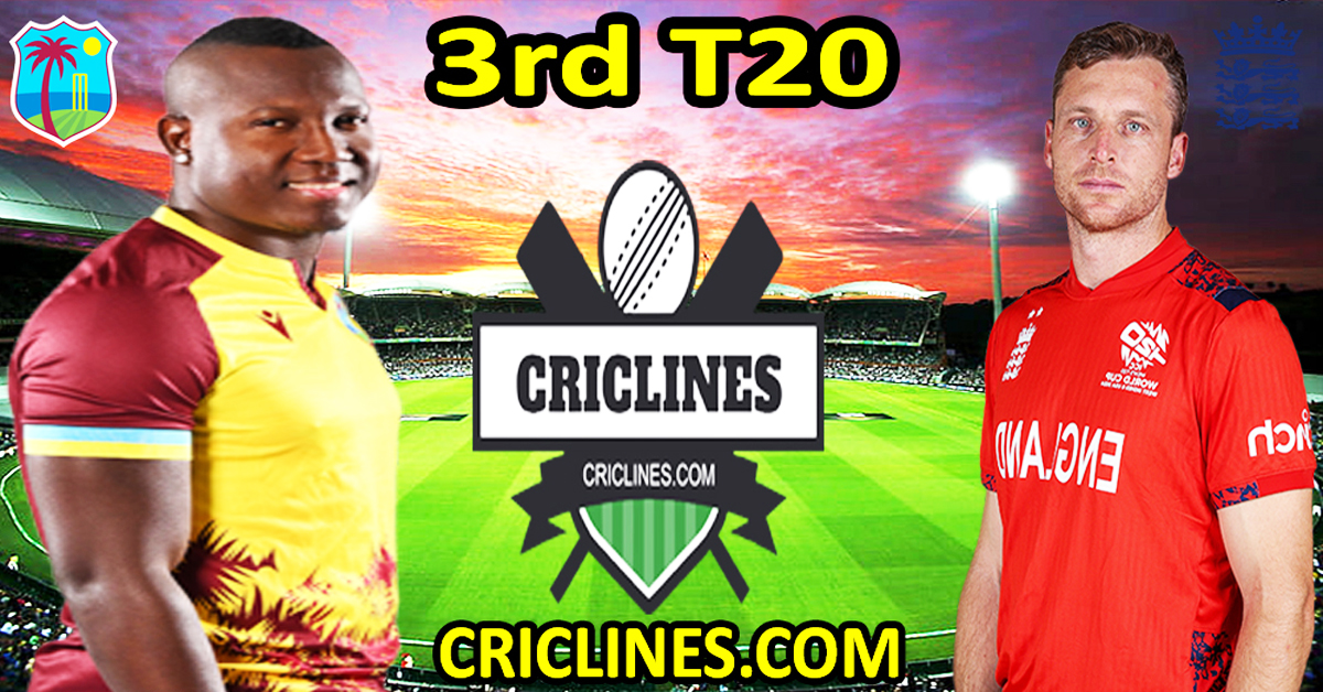 Today Match Prediction-West Indies vs England-Dream11-3rd T20 2024-Who Will Win