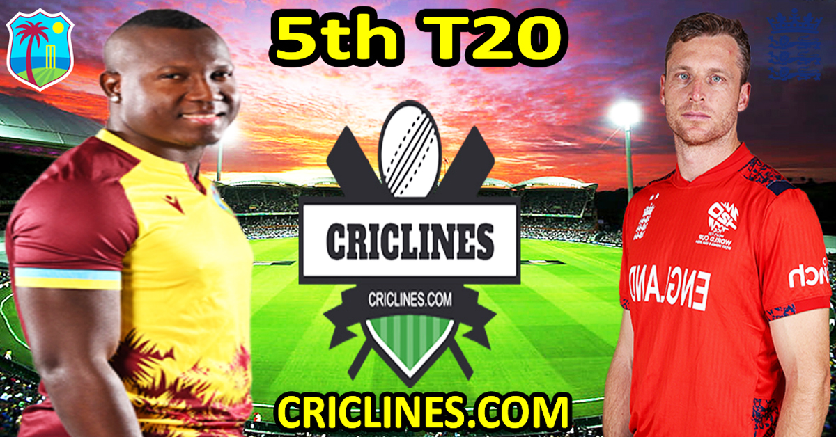 Today Match Prediction-West Indies vs England-Dream11-5th T20 2024-Who Will Win