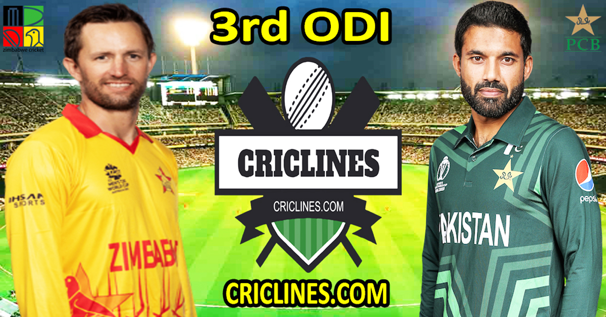 Today Match Prediction-Zimbabwe vs Pakistan-Dream11-3rd ODI Match-2024-Who Will Win