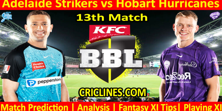 Today Match Prediction-ADS vs HBH-Dream11-BBL T20 2024-25-13th Match-Who Will Win