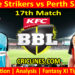 Today Match Prediction-ADS vs PRS-Dream11-BBL T20 2024-25-17th Match-Who Will Win
