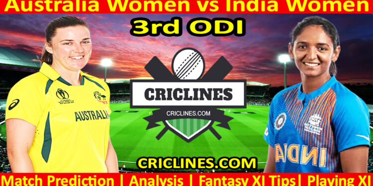Today Match Prediction-AUSW vs INDW-Dream11-3rd ODI 2024-Who Will Win