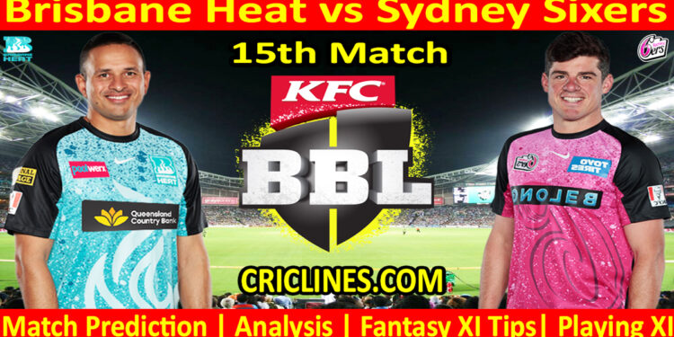 Today Match Prediction-BBH vs SYS-Dream11-BBL T20 2024-25-15th Match-Who Will Win