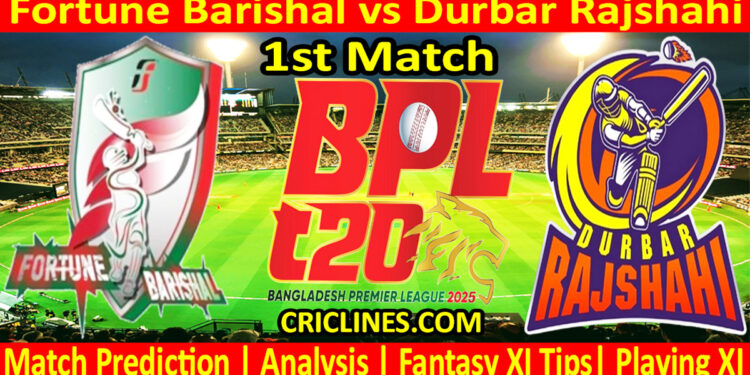 Today Match Prediction-FB vs DR-Dream11-BPL T20-2024-25-1st Match-Who Will Win