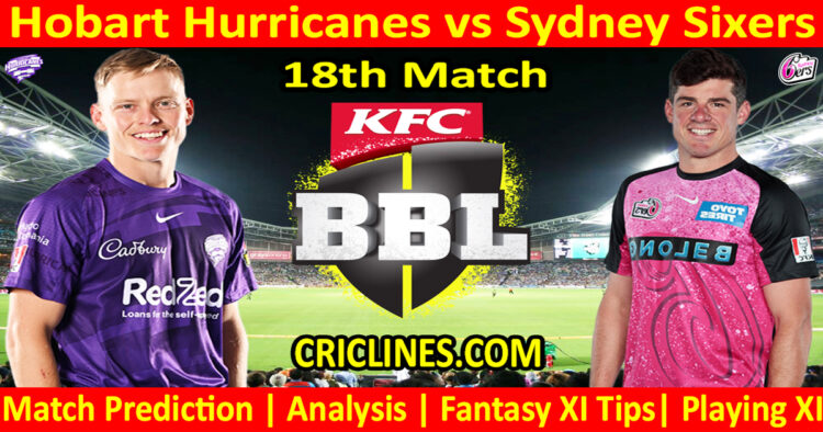 Today Match Prediction-HBH vs SYS-Dream11-BBL T20 2024-25-18th Match-Who Will Win