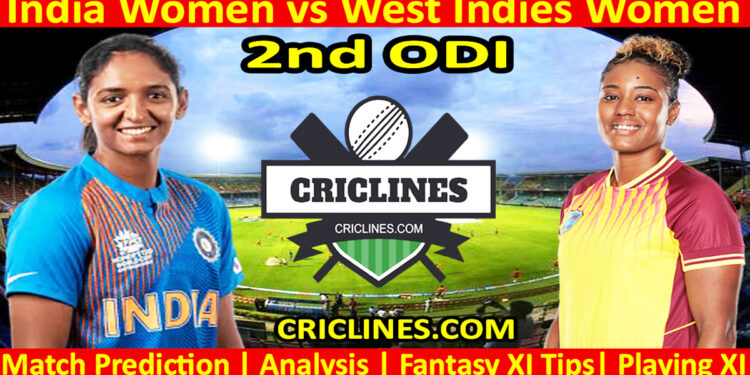Today Match Prediction-INDW vs WIW-Dream11-2nd ODI 2024-Who Will Win