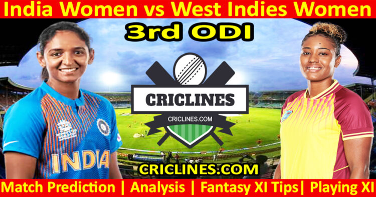 Today Match Prediction-INDW vs WIW-Dream11-3rd ODI 2024-Who Will Win