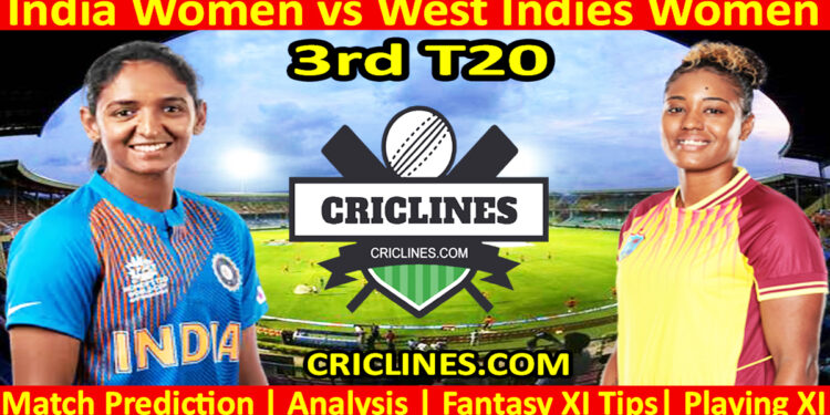 Today Match Prediction-INDW vs WIW-Dream11-3rd T20 2024-Who Will Win
