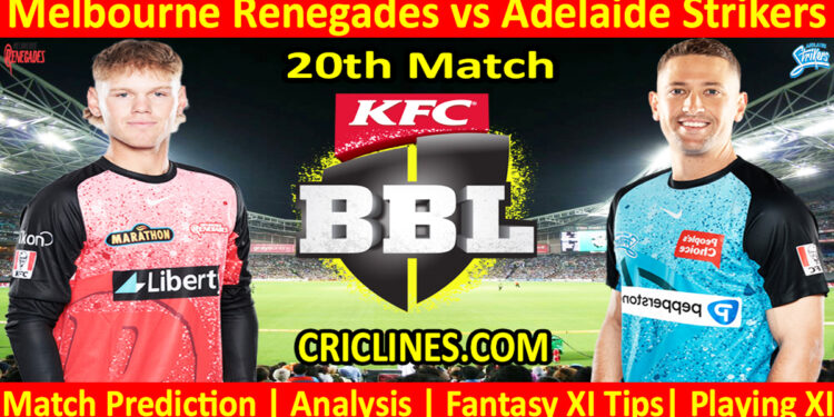 Today Match Prediction-MLR vs ADS-Dream11-BBL T20 2024-25-20th Match-Who Will Win