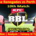 Today Match Prediction-MLR vs PRS-Dream11-BBL T20 2024-25-10th Match-Who Will Win