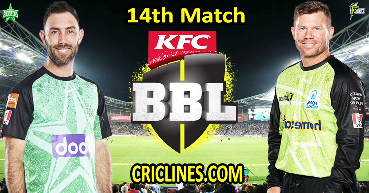 Today Match Prediction-Melbourne Stars vs Sydney Thunder-Dream11-BBL T20 2024-25-14th Match-Who Will Win