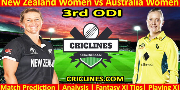 Today Match Prediction-NZLW vs AUSW-Dream11-3rd ODI 2024-Who Will Win