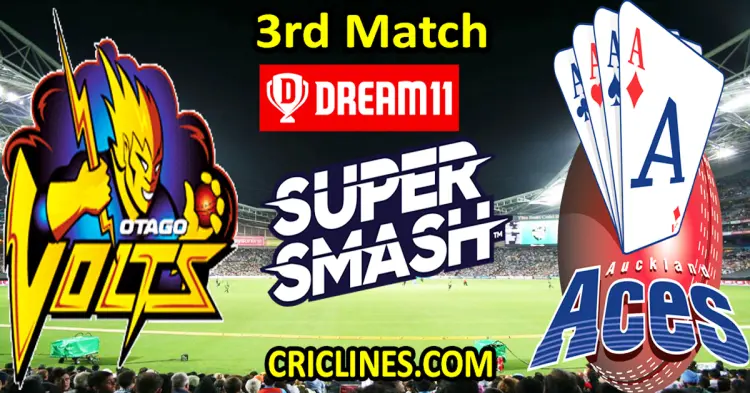 Today Match Prediction-Otago Volts vs Auckland Aces-Dream11-Super Smash T20 2024-25-3rd Match-Who Will Win