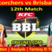 Today Match Prediction-PRS vs BBH-Dream11-BBL T20 2024-25-12th Match-Who Will Win