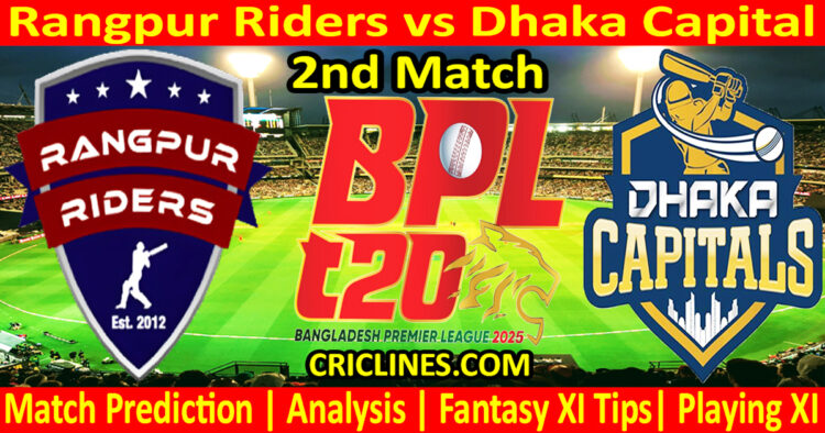 Today Match Prediction-RR vs DC-Dream11-BPL T20-2024-25-2nd Match-Who Will Win