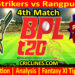 Today Match Prediction-SLS vs RR-Dream11-BPL T20-2024-25-4th Match-Who Will Win