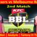 Today Match Prediction-SYS vs MLR-Dream11-BBL T20 2024-25-2nd Match-Who Will Win