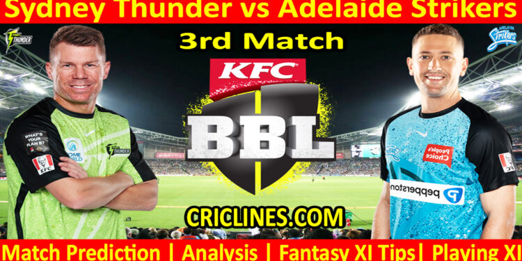 Today Match Prediction-SYT vs ADS-Dream11-BBL T20 2024-25-3rd Match-Who Will Win