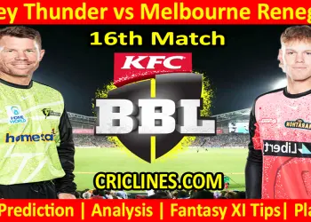 Today Match Prediction-SYT vs MLR-Dream11-BBL T20 2024-25-16th Match-Who Will Win
