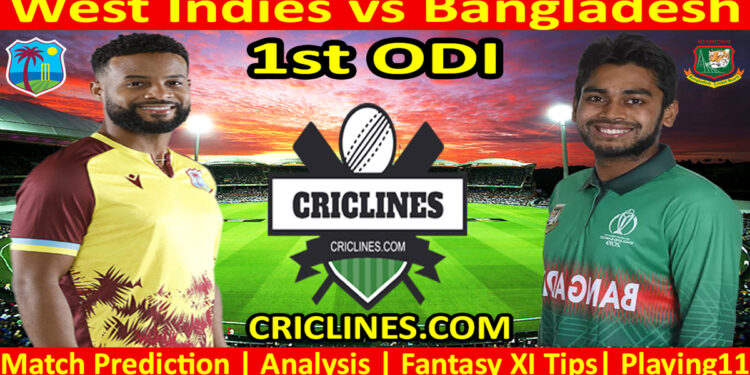 Today Match Prediction-WI vs BAN-Dream11-1st ODI 2024-Who Will Win