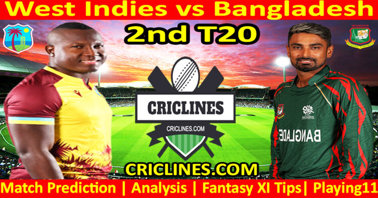 Today Match Prediction-WI vs BAN-Dream11-2nd T20 2024-Who Will Win
