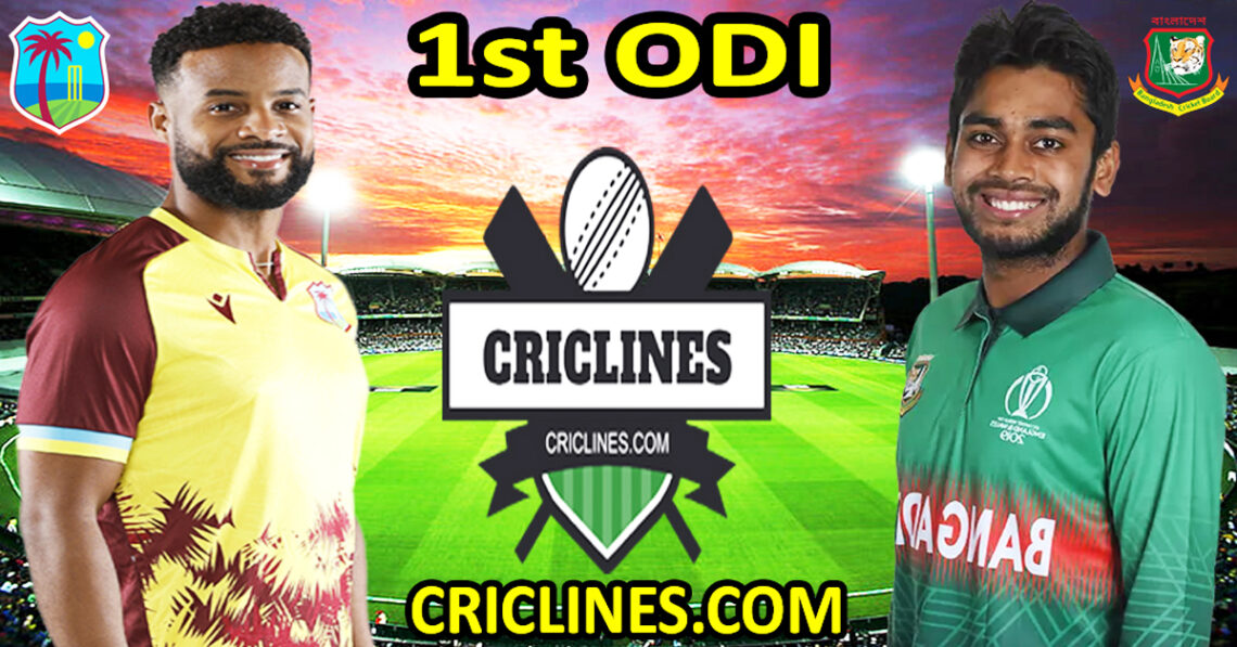 Today Match PredictionWest Indies vs BangladeshDream111st ODI 2024