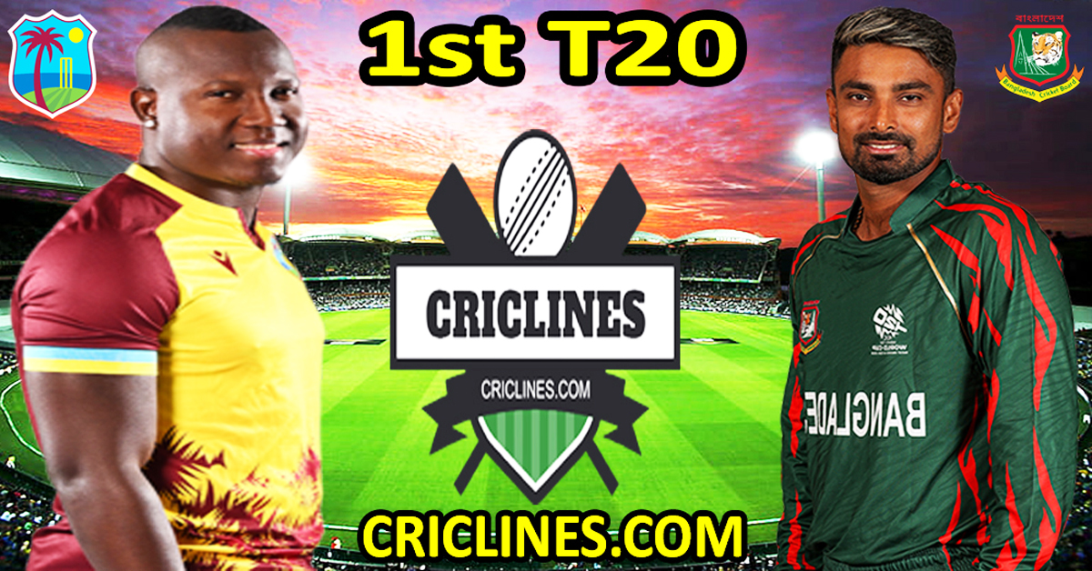 Today Match Prediction-West Indies vs Bangladesh-Dream11-1st T20 2024-Who Will Win