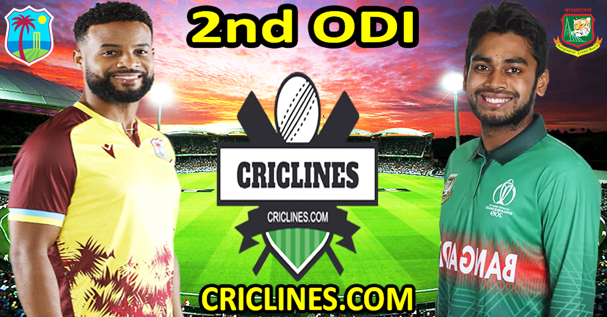 Today Match Prediction-West Indies vs Bangladesh-Dream11-2nd ODI 2024-Who Will Win