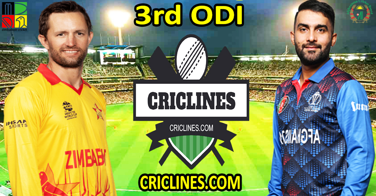 Today Match Prediction-Zimbabwe vs Afghanistan-Dream11-3rd ODI Match-2024-Who Will Win