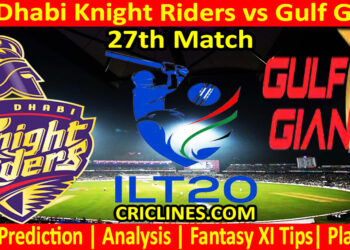 Today Match Prediction-ADKR vs GG-IL T20 2025-27th Match-Who Will Win