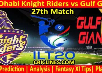 Today Match Prediction-ADKR vs GG-IL T20 2025-27th Match-Who Will Win