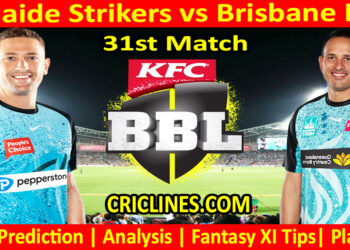 Today Match Prediction-ADS vs BBH-Dream11-BBL T20 2024-25-31st Match-Who Will Win