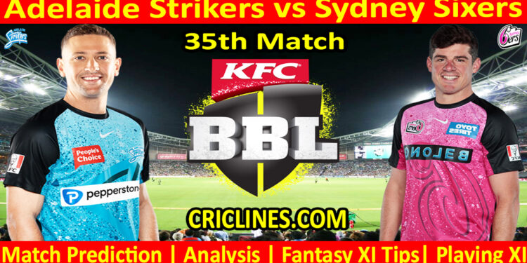 Today Match Prediction-ADS vs SYS-Dream11-BBL T20 2024-25-35th Match-Who Will Win