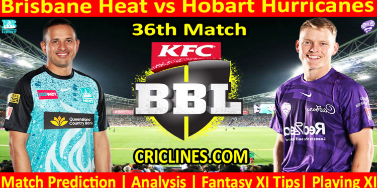 Today Match Prediction-BBH vs HBH-Dream11-BBL T20 2024-25-36th Match-Who Will Win