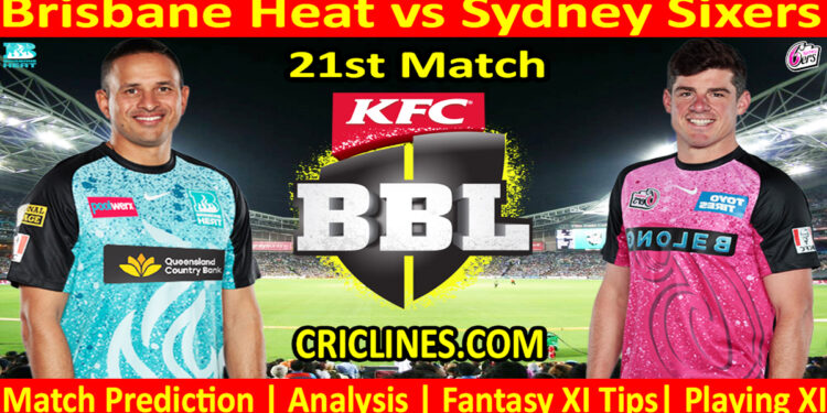 Today Match Prediction-BBH vs SYS-Dream11-BBL T20 2024-25-21st Match-Who Will Win