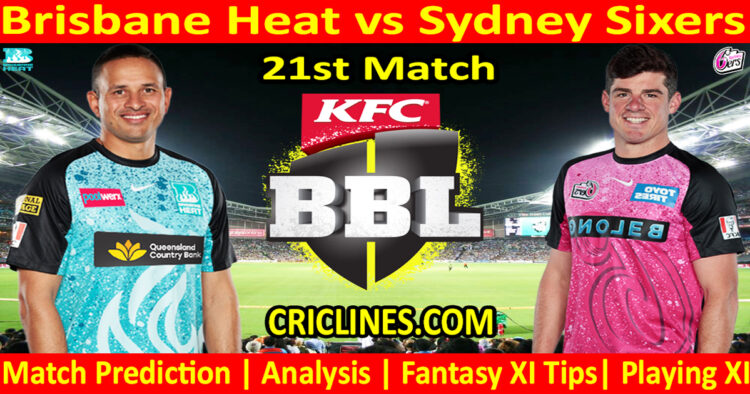 Today Match Prediction-BBH vs SYS-Dream11-BBL T20 2024-25-21st Match-Who Will Win