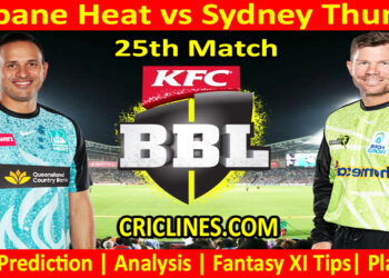 Today Match Prediction-BBH vs SYT-Dream11-BBL T20 2024-25-25th Match-Who Will Win