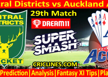 Today Match Prediction-CD vs AA-Dream11-Super Smash T20 2024-25-29th Match-Who Will Win