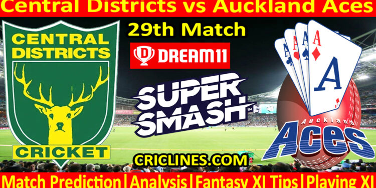 Today Match Prediction-CD vs AA-Dream11-Super Smash T20 2024-25-29th Match-Who Will Win