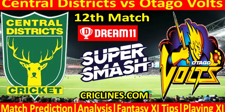 Today Match Prediction-CD vs OV-Dream11-Super Smash T20 2024-25-12th Match-Who Will Win