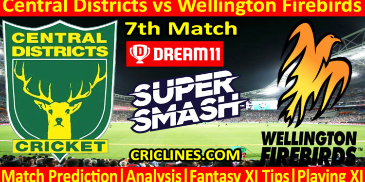 Today Match Prediction-CD vs WF-Dream11-Super Smash T20 2024-25-7th Match-Who Will Win