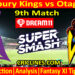 Today Match Prediction-CK vs OV-Dream11-Super Smash T20 2024-25-9th Match-Who Will Win