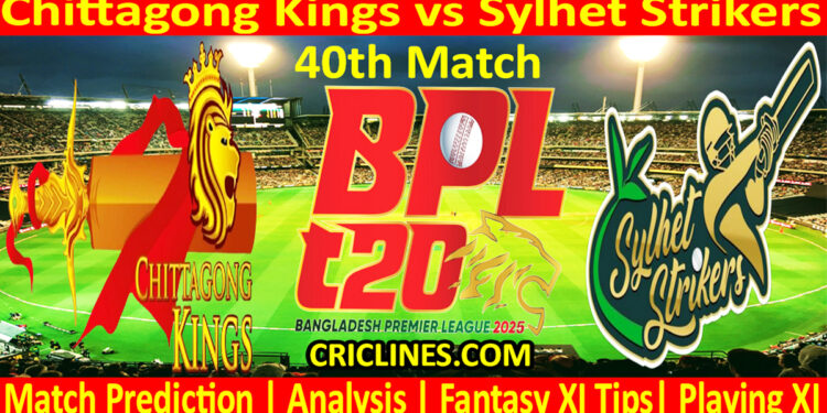 Today Match Prediction-CKS vs SLS-Dream11-BPL T20-2024-25-40th Match-Who Will Win