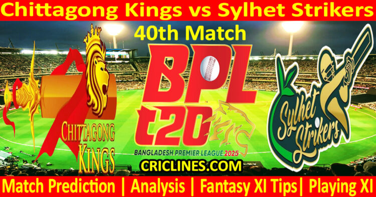 Today Match Prediction-CKS vs SLS-Dream11-BPL T20-2024-25-40th Match-Who Will Win