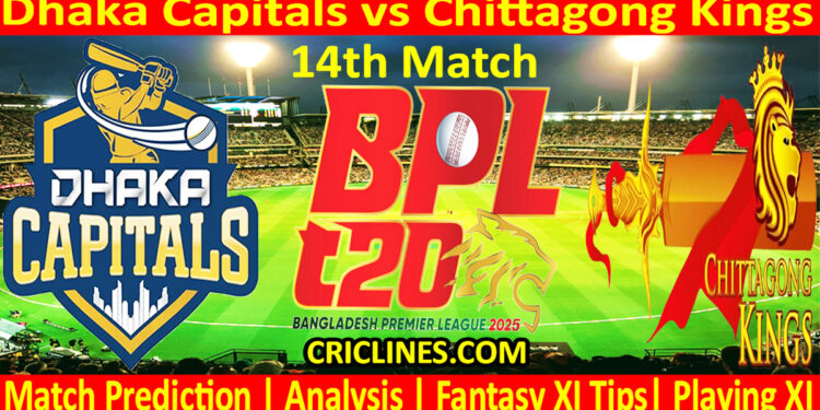 Today Match Prediction-DC vs CKS-Dream11-BPL T20-2024-25-14th Match-Who Will Win